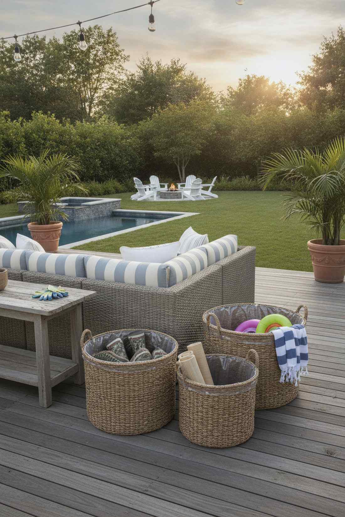 woven basket storage