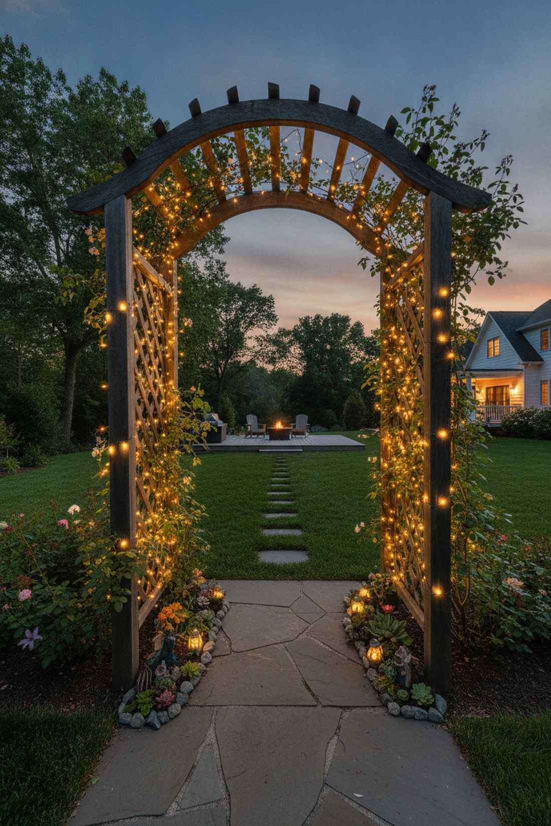 arbor archway framing