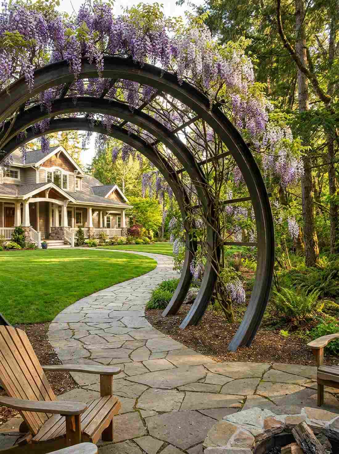 arched garden portal