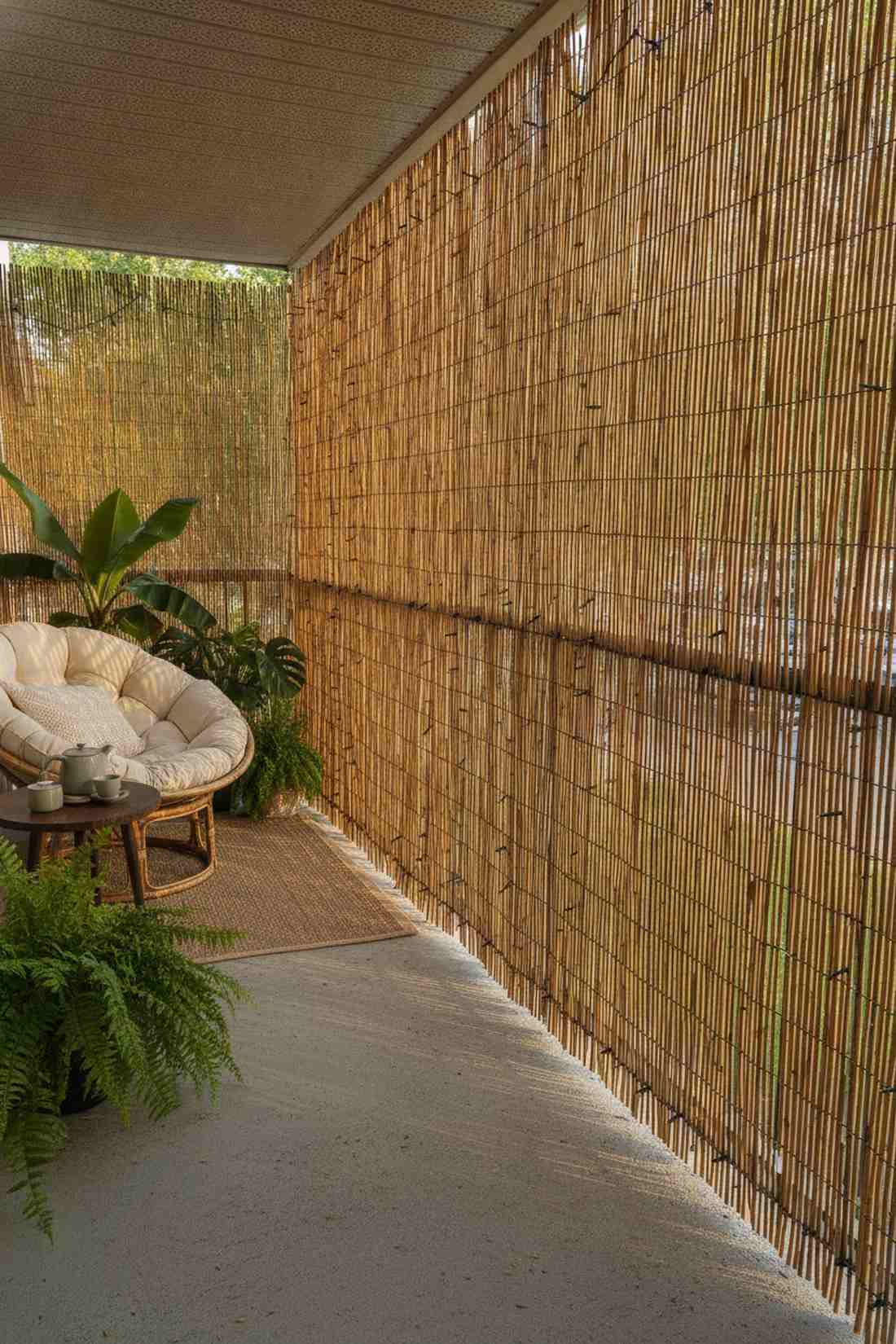 bamboo privacy panels