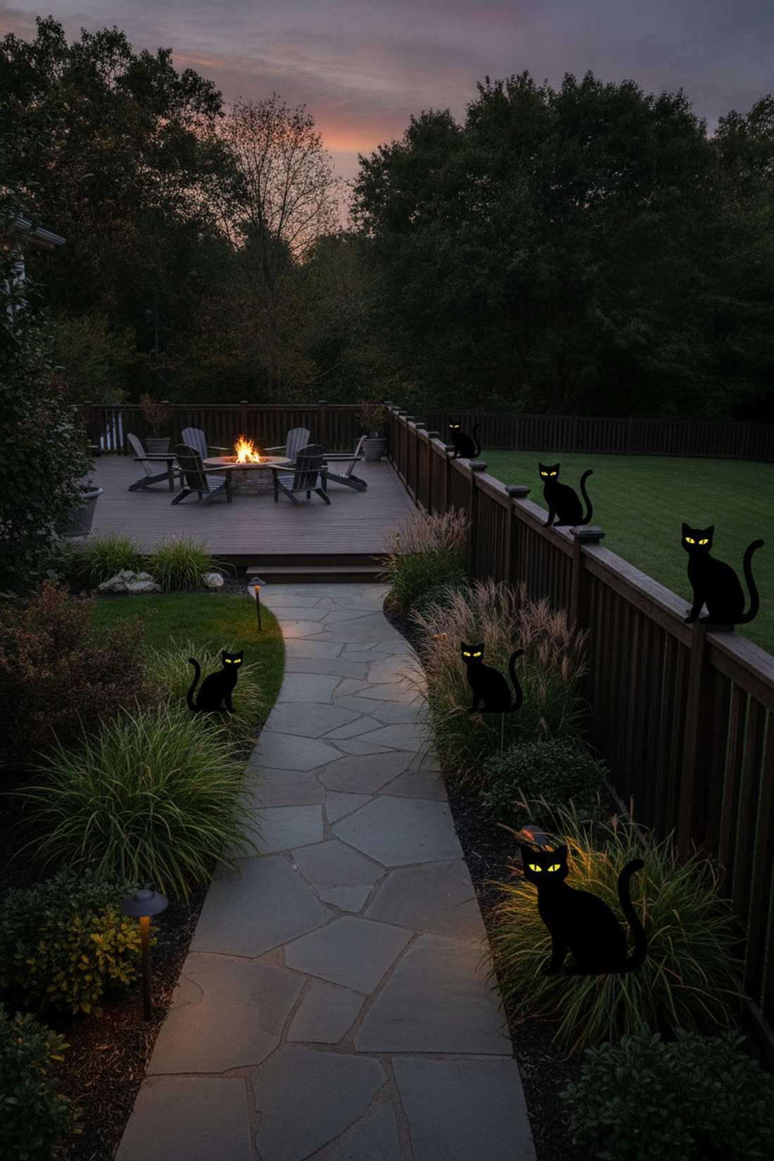 black cat silhouettes