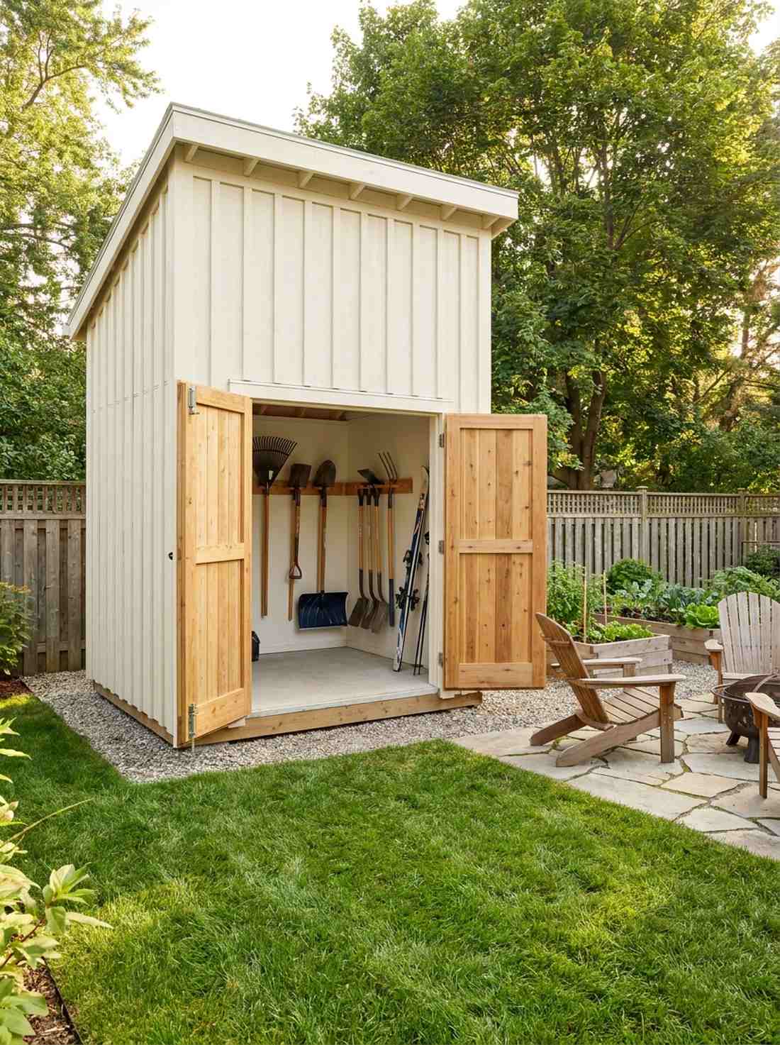 board and batten tool storage