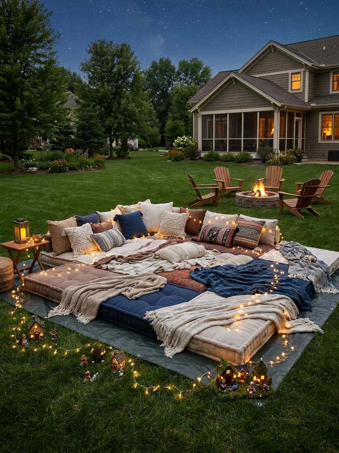 bohemian floor cushion bed