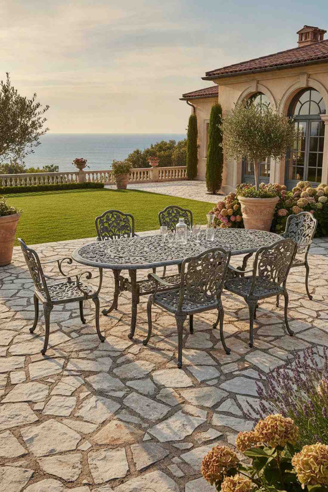 cast aluminum dining sets