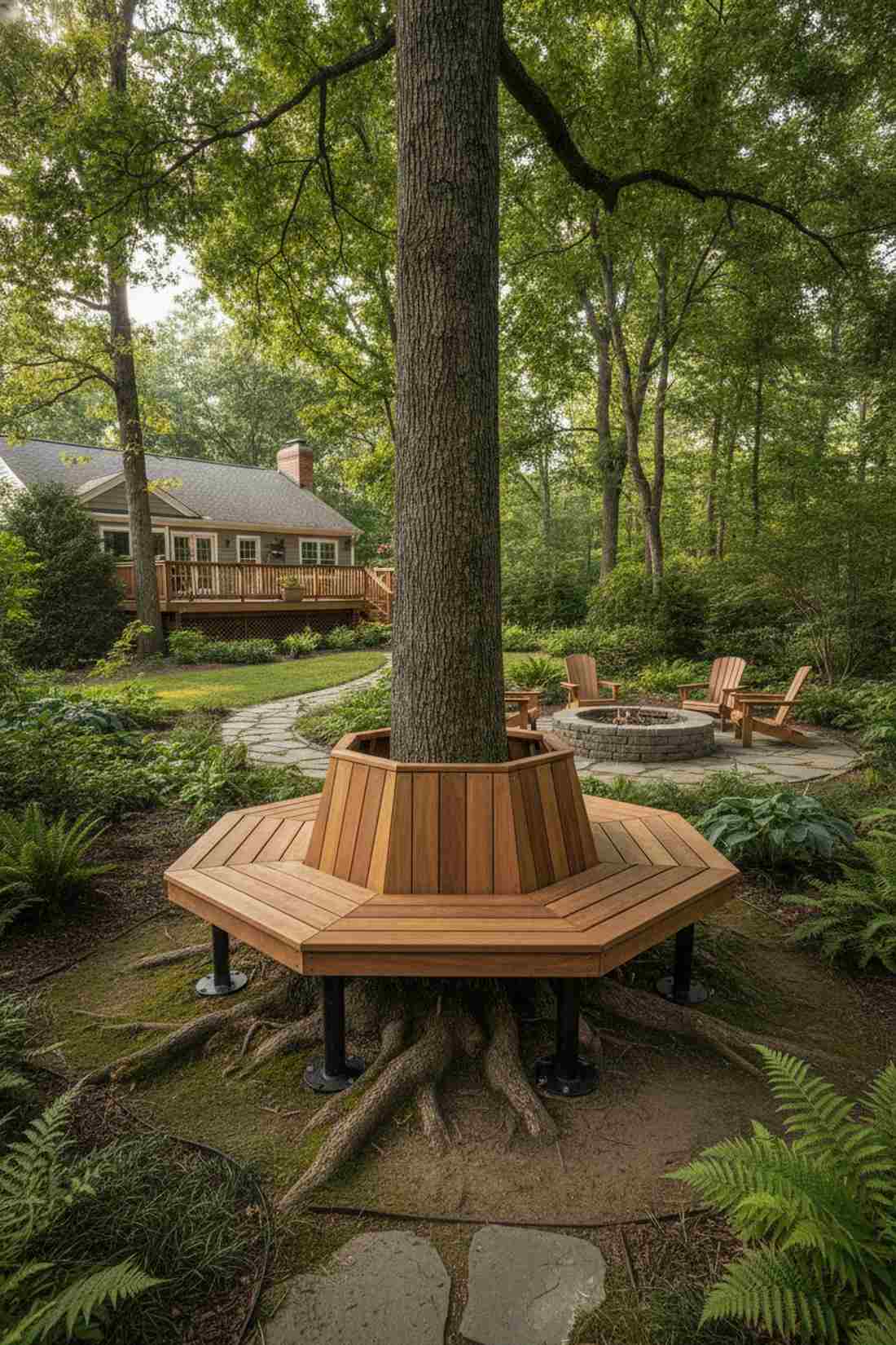 circular tree bench surround