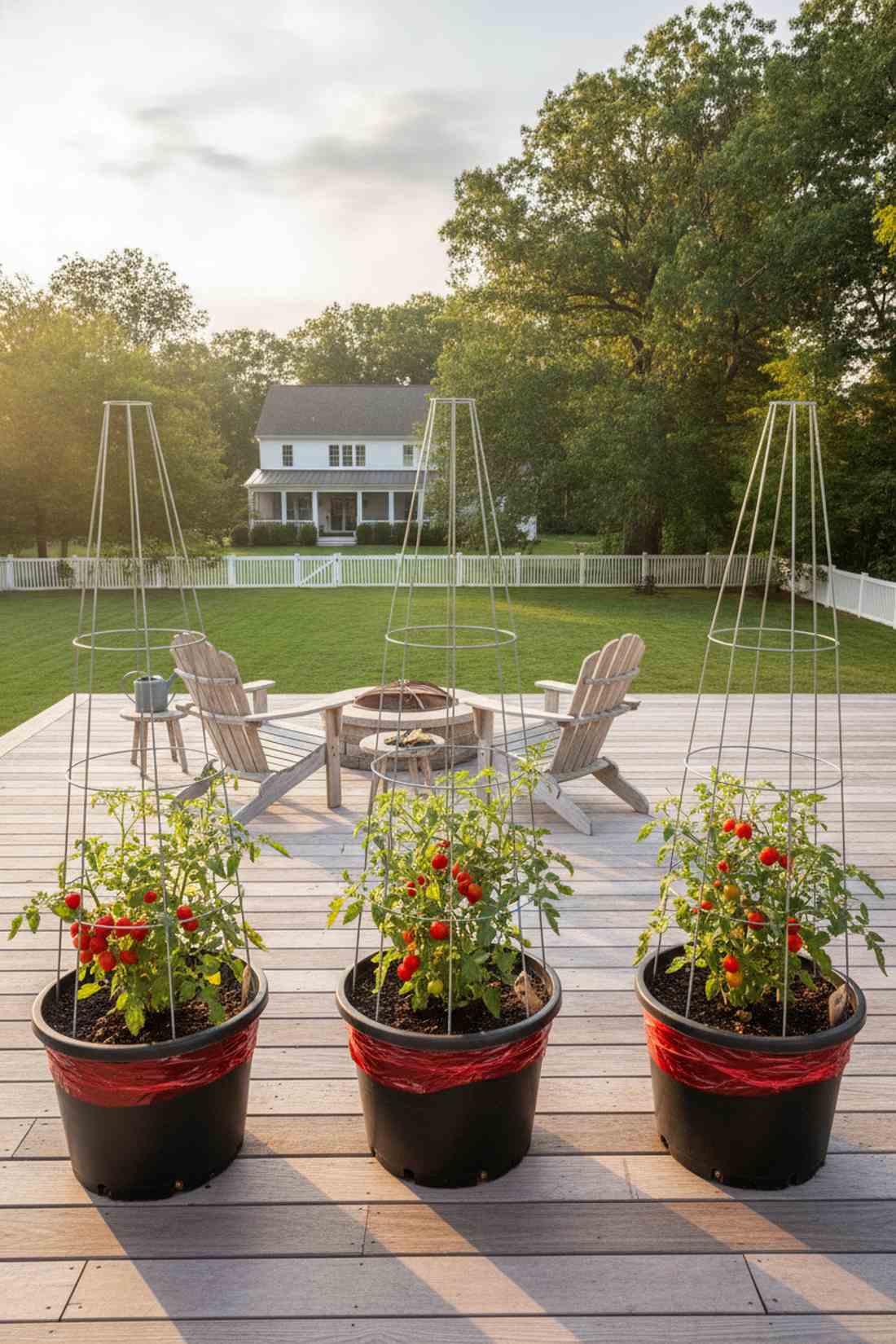 container tomato stations