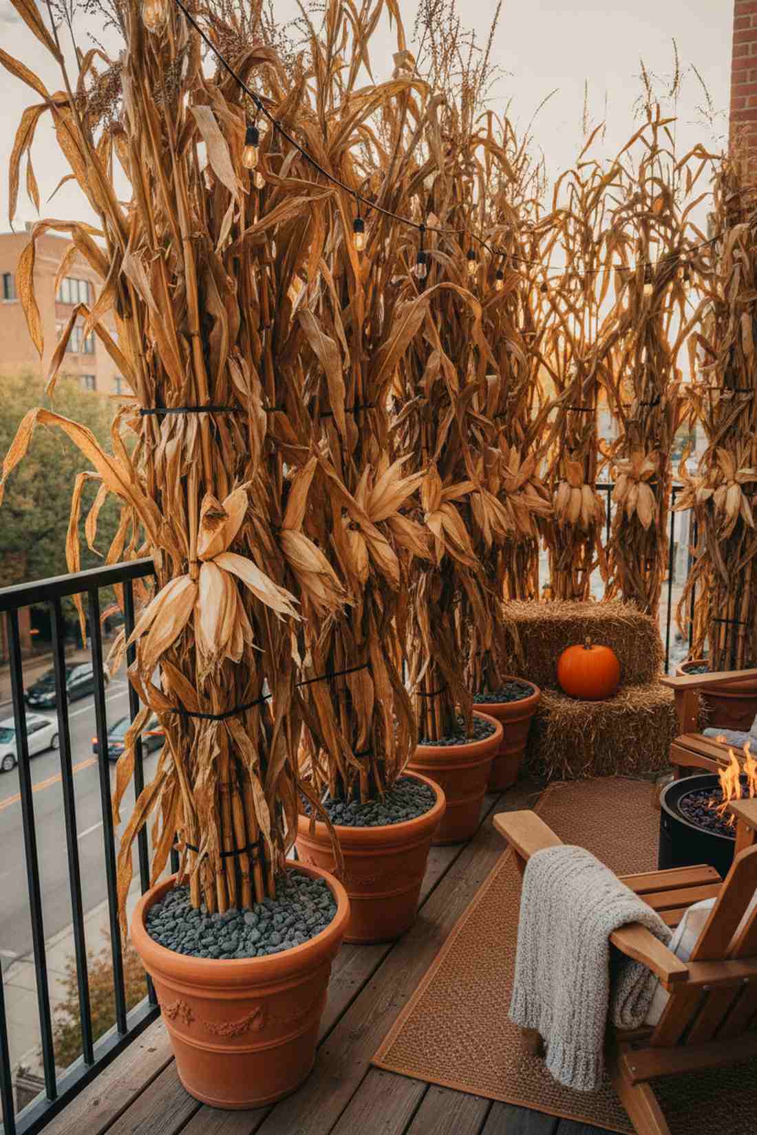 corn stalk forest