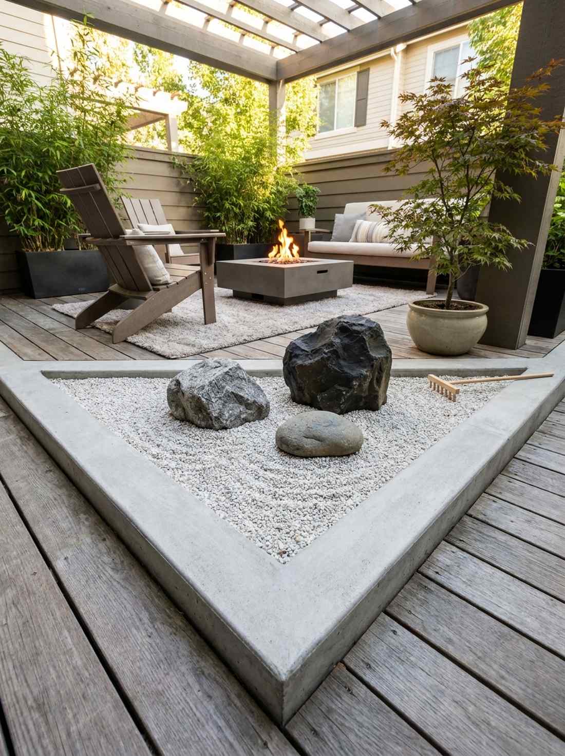 corner zen pocket gardens