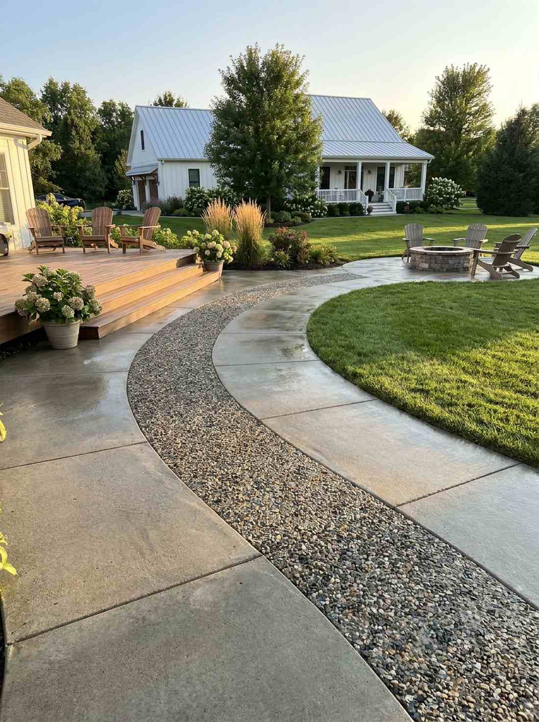 crushed granite inlays