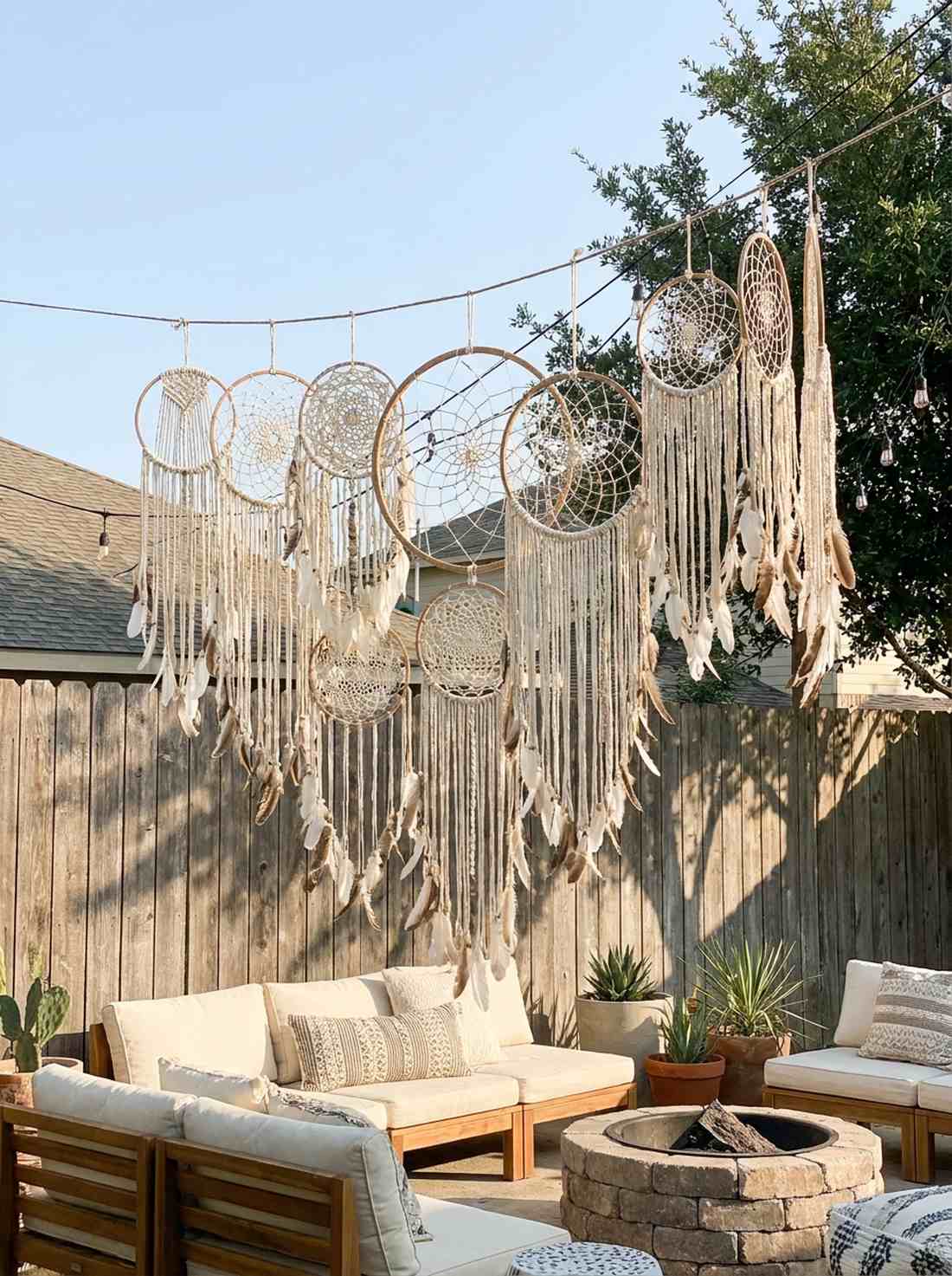dream catcher hanging installation