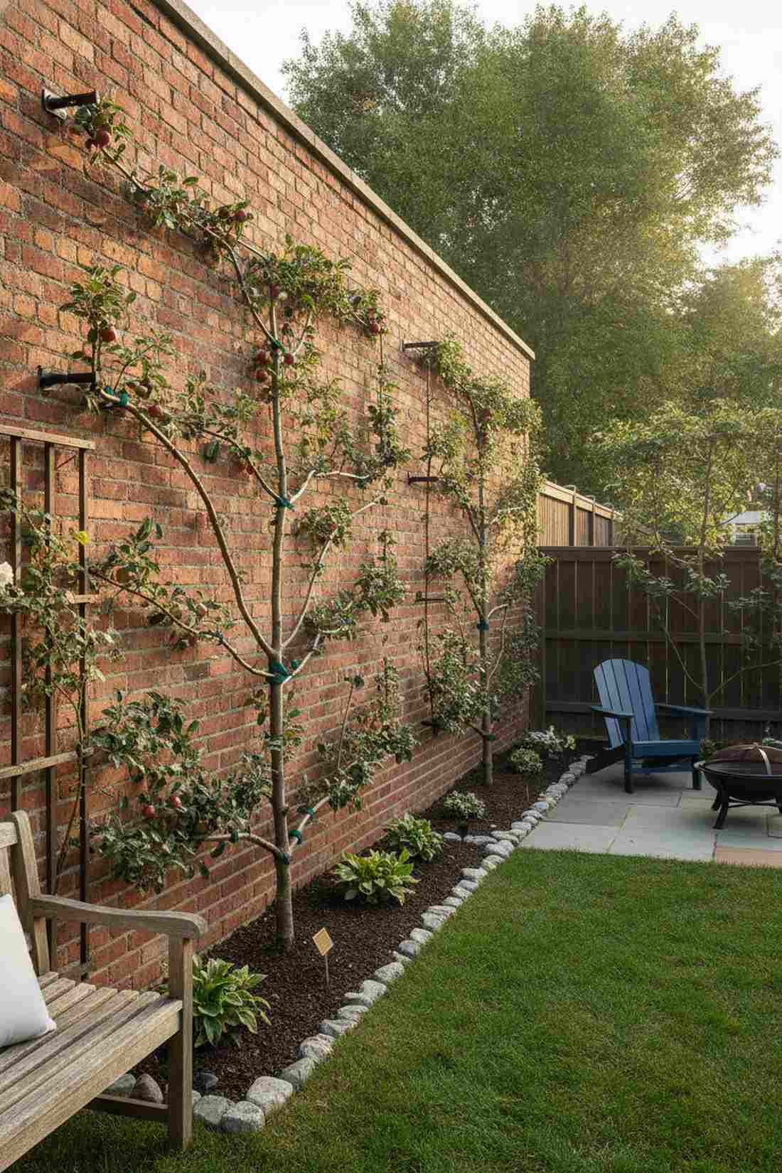 espalier fruit trees on walls