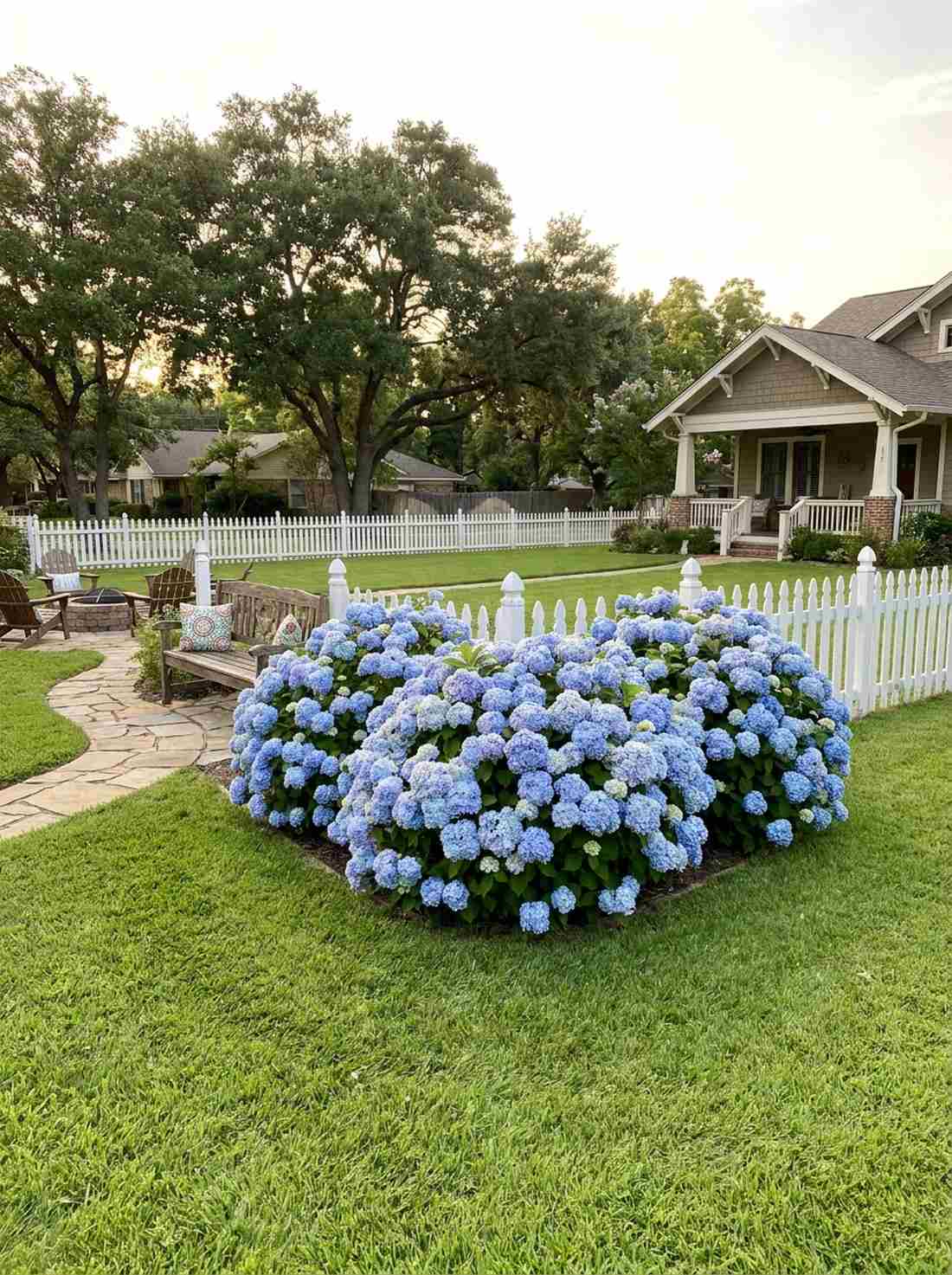 flowering shrub clusters