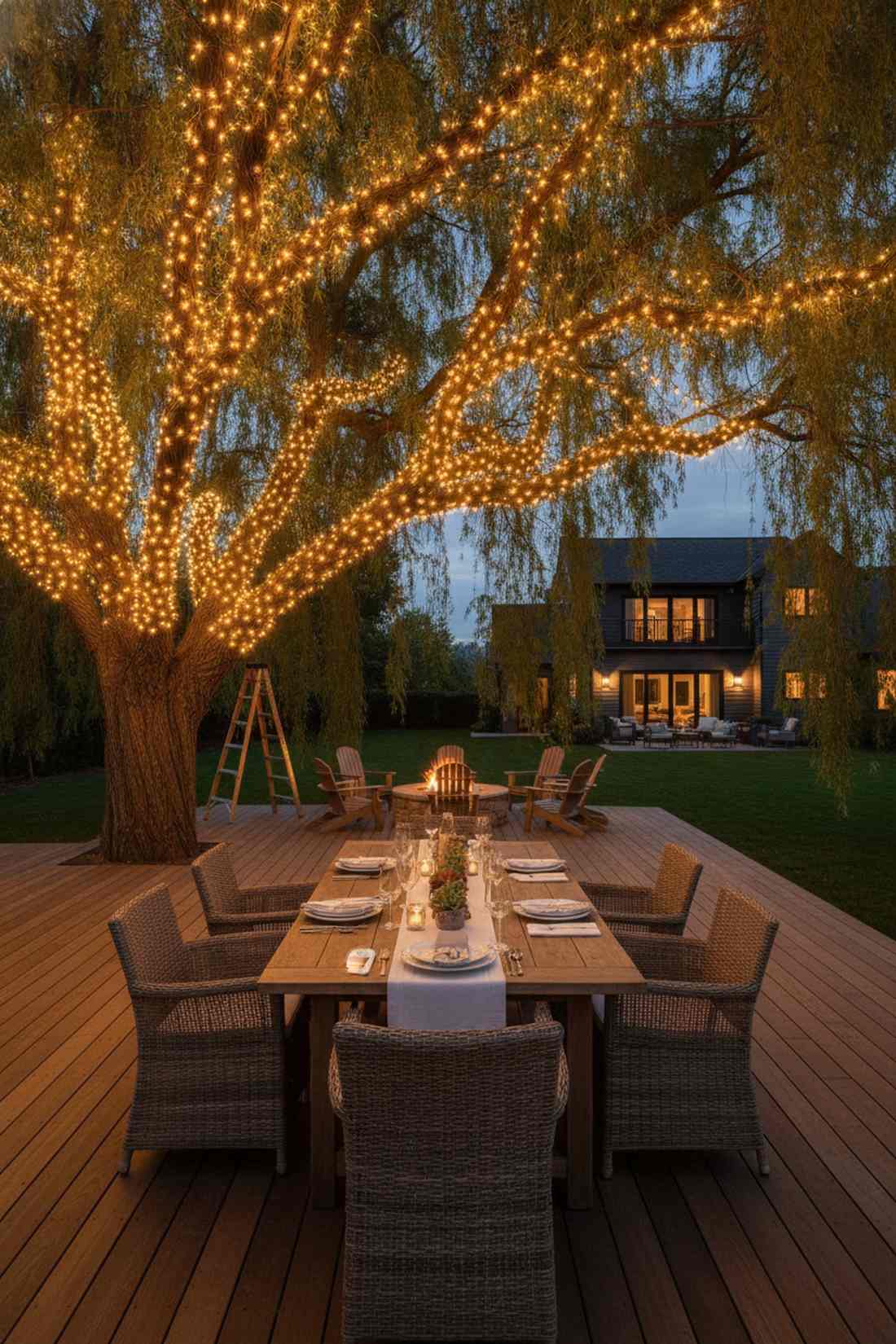 lighted branch canopy