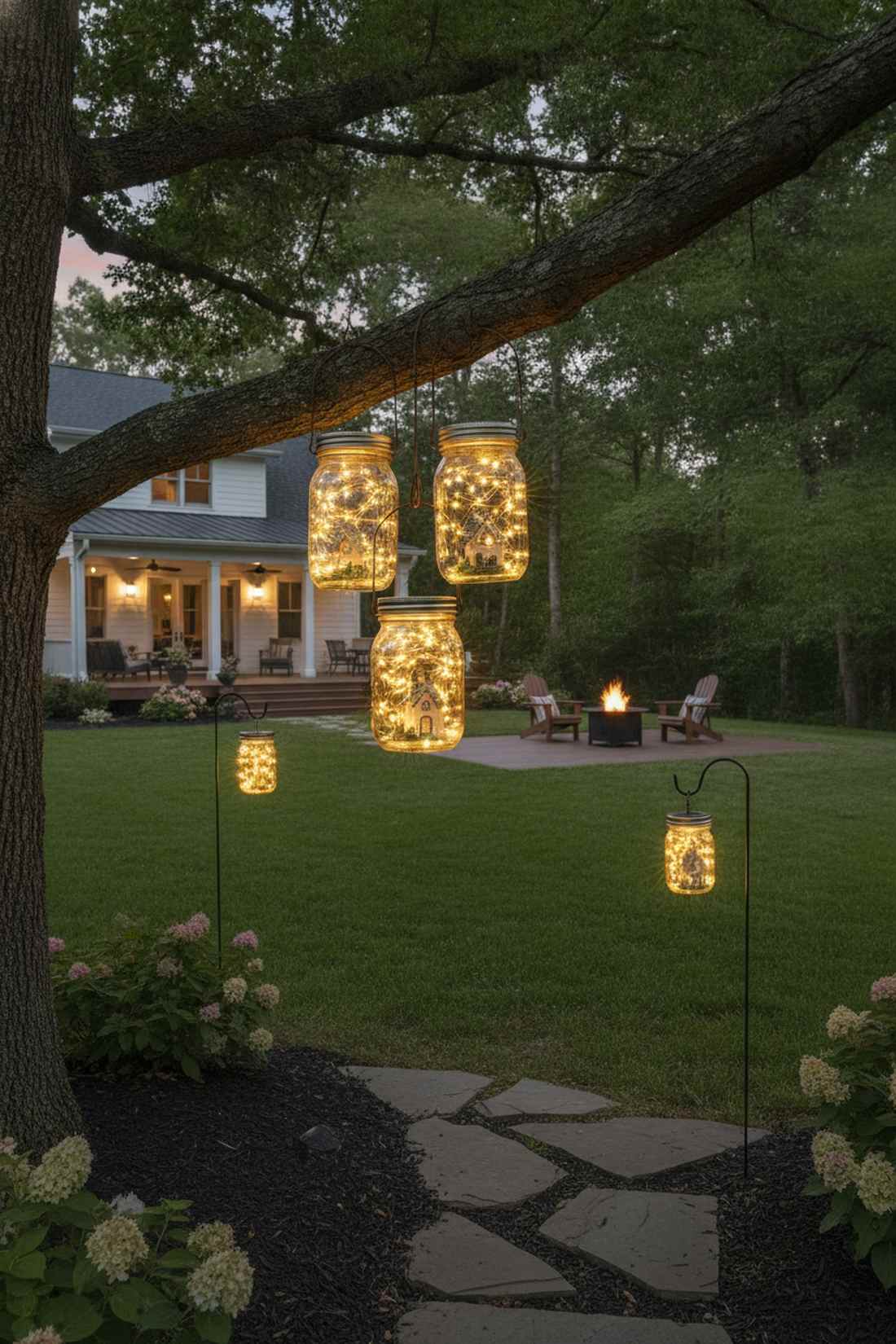 mason jar hanging lanterns