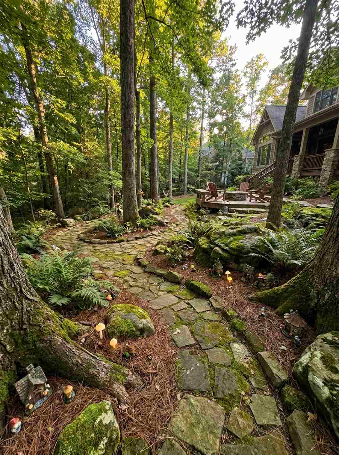 meandering woodland trail