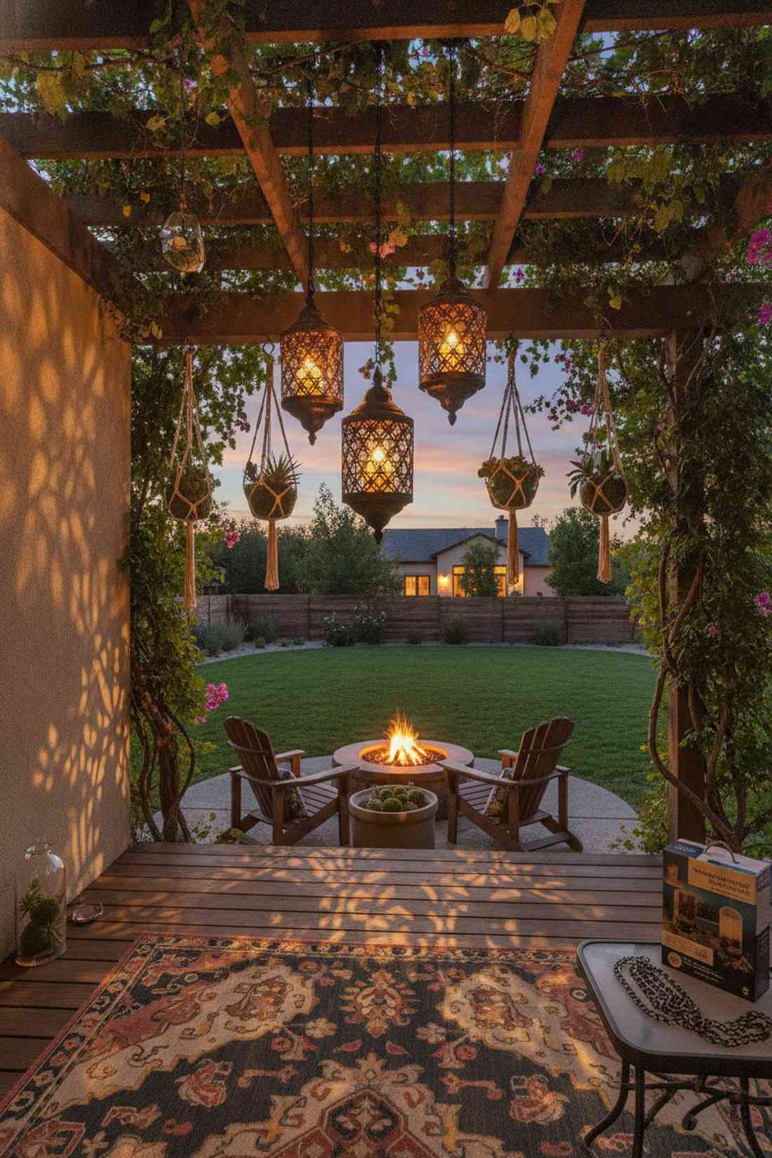 moroccan style hanging lanterns