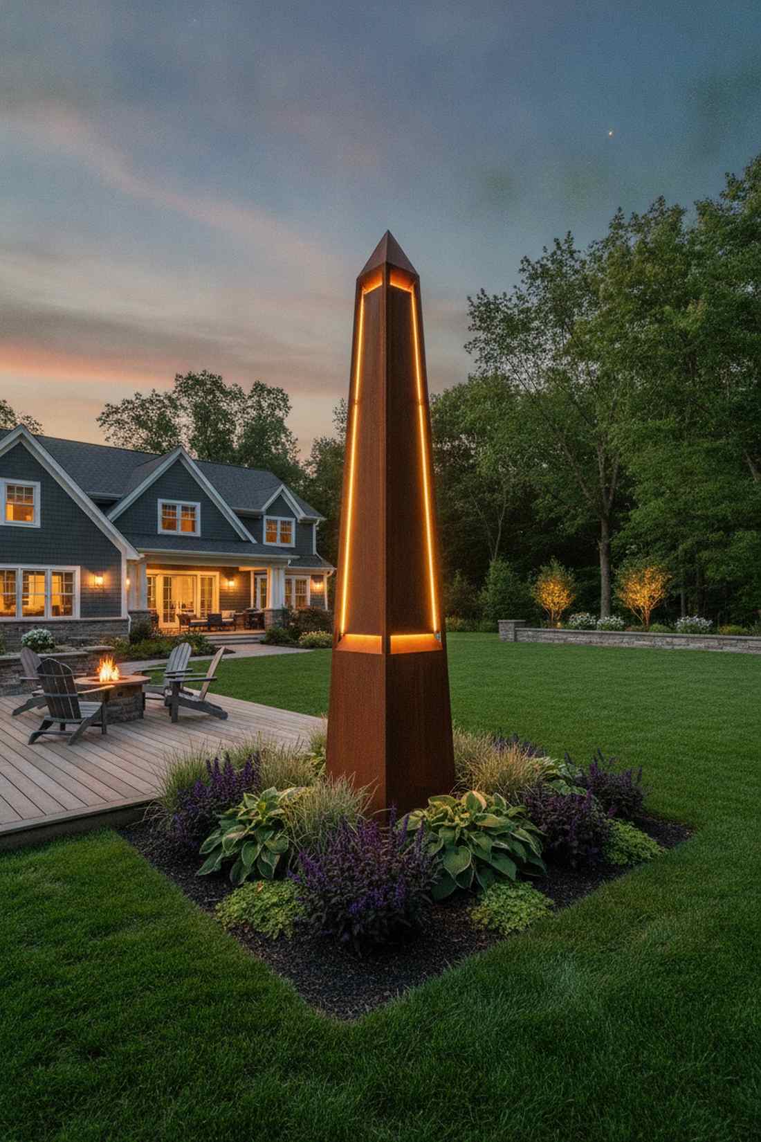 obelisk tower lights