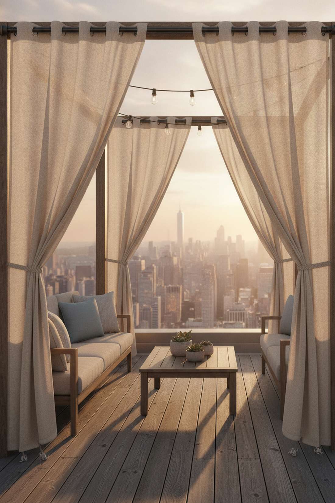 outdoor curtain panels