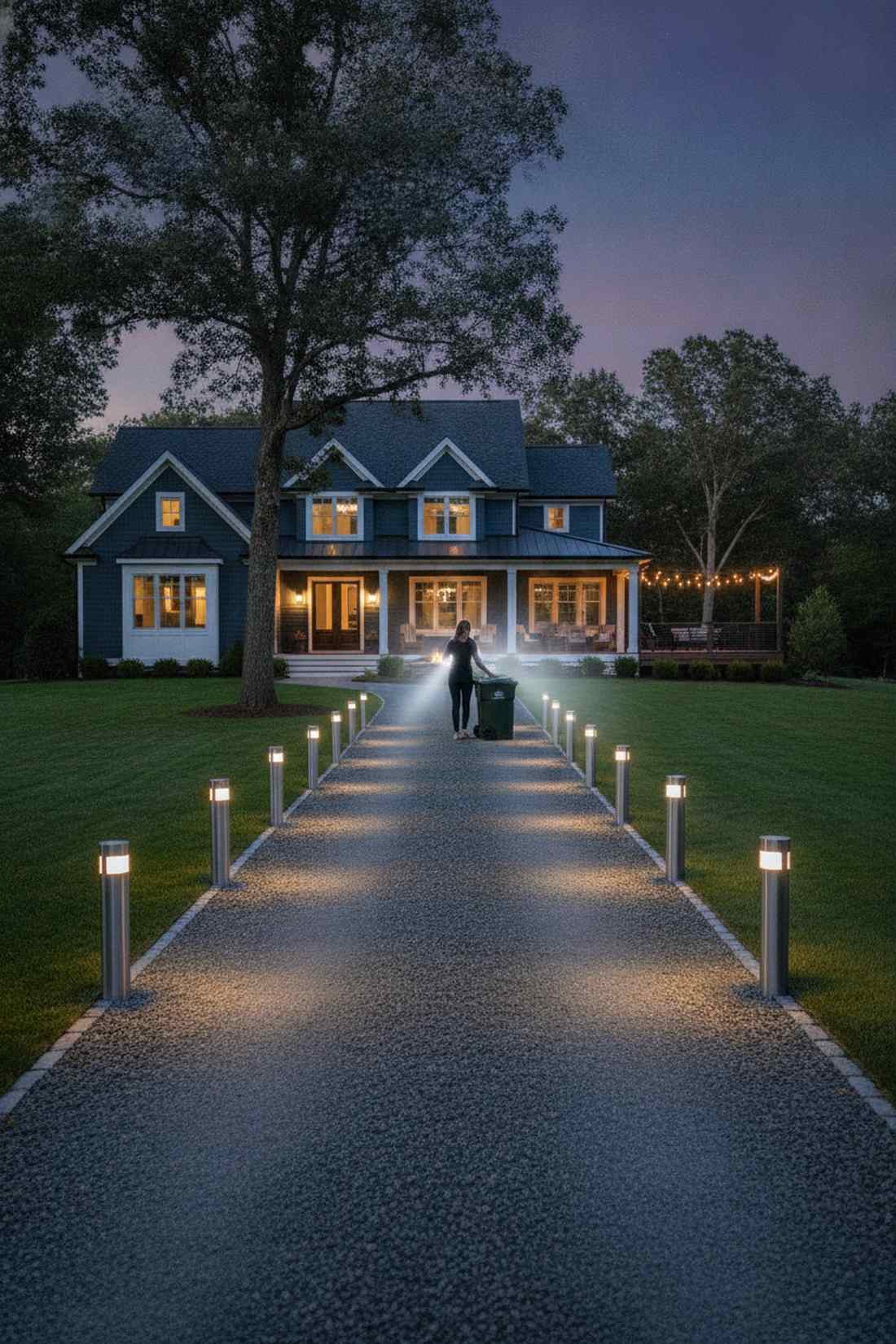 passive infrared security posts