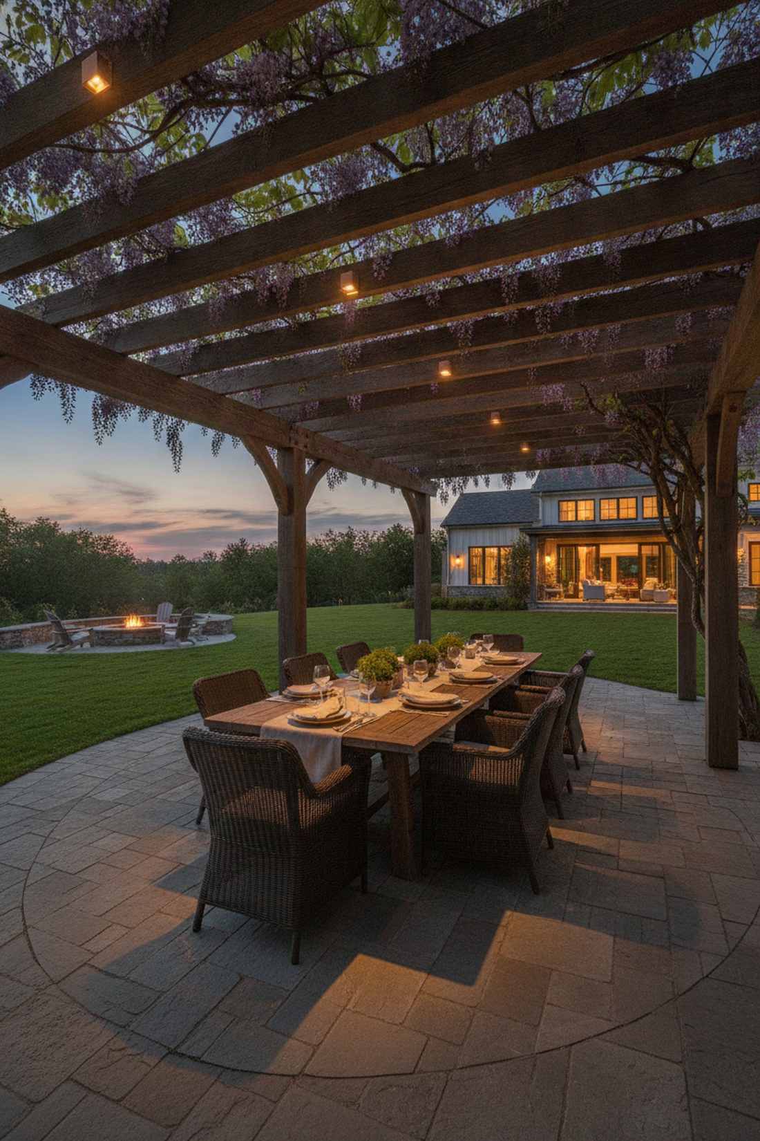 pergola beam dual direction lighting