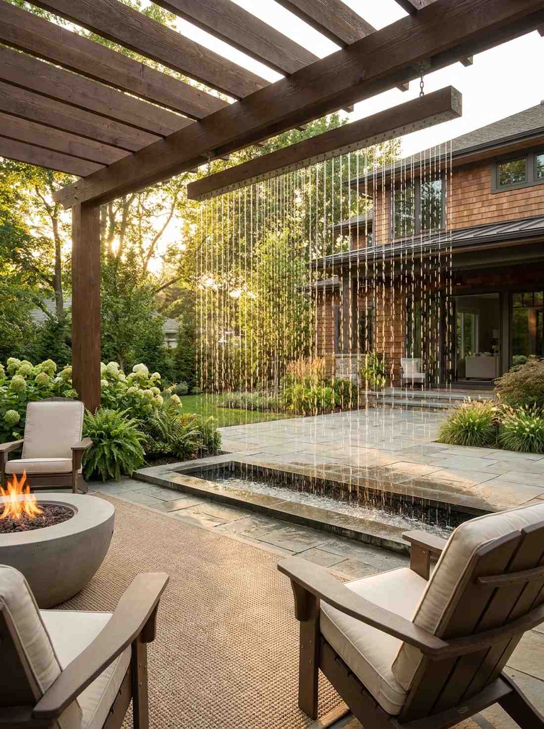rain curtain water wall