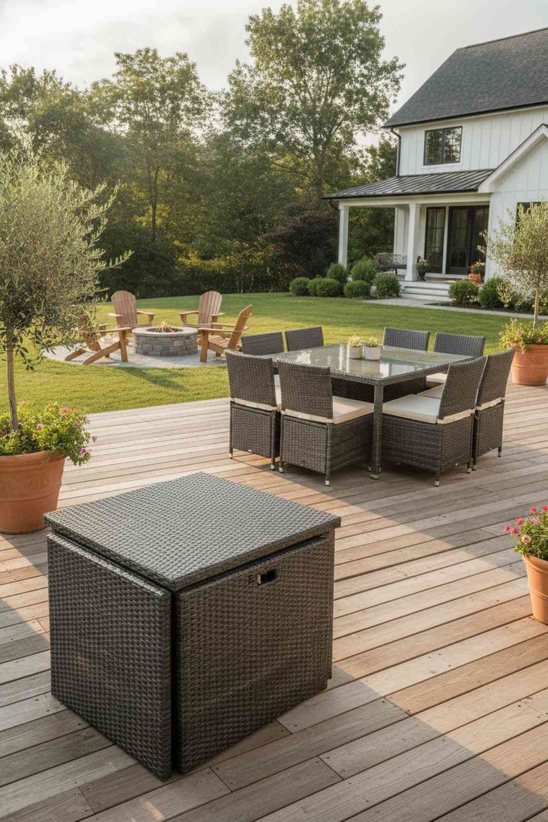 rattan cube nesting set
