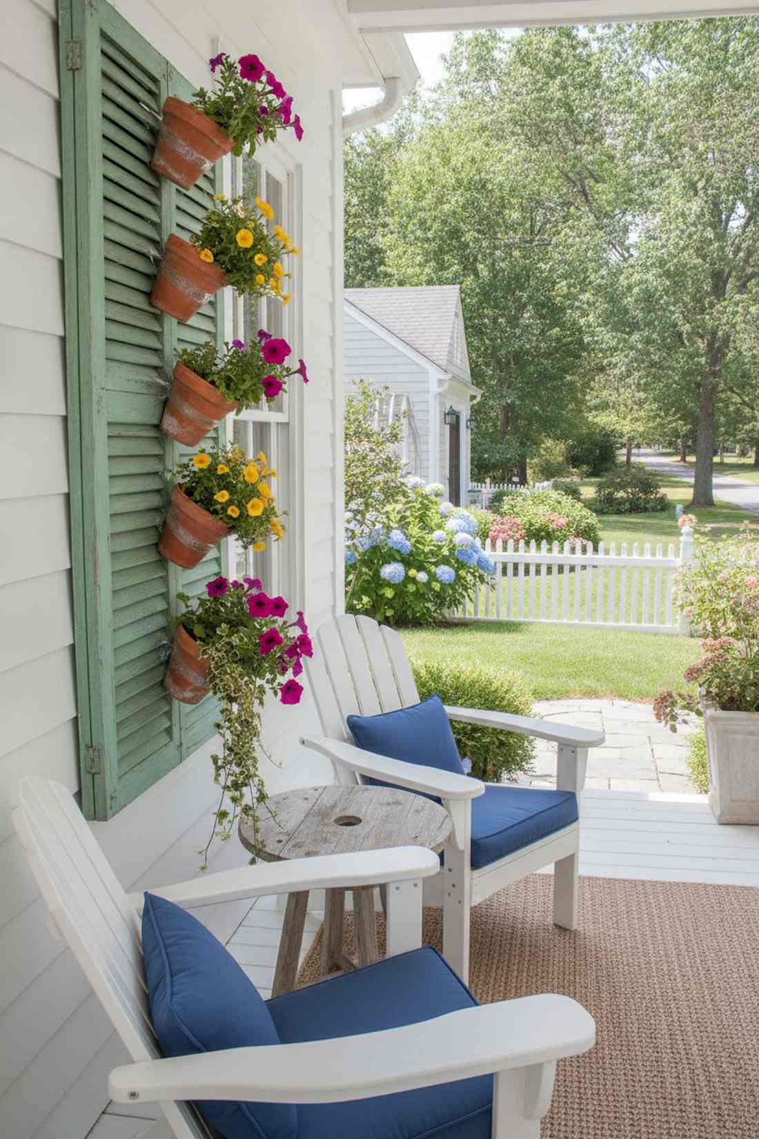 repurposed shutter planter