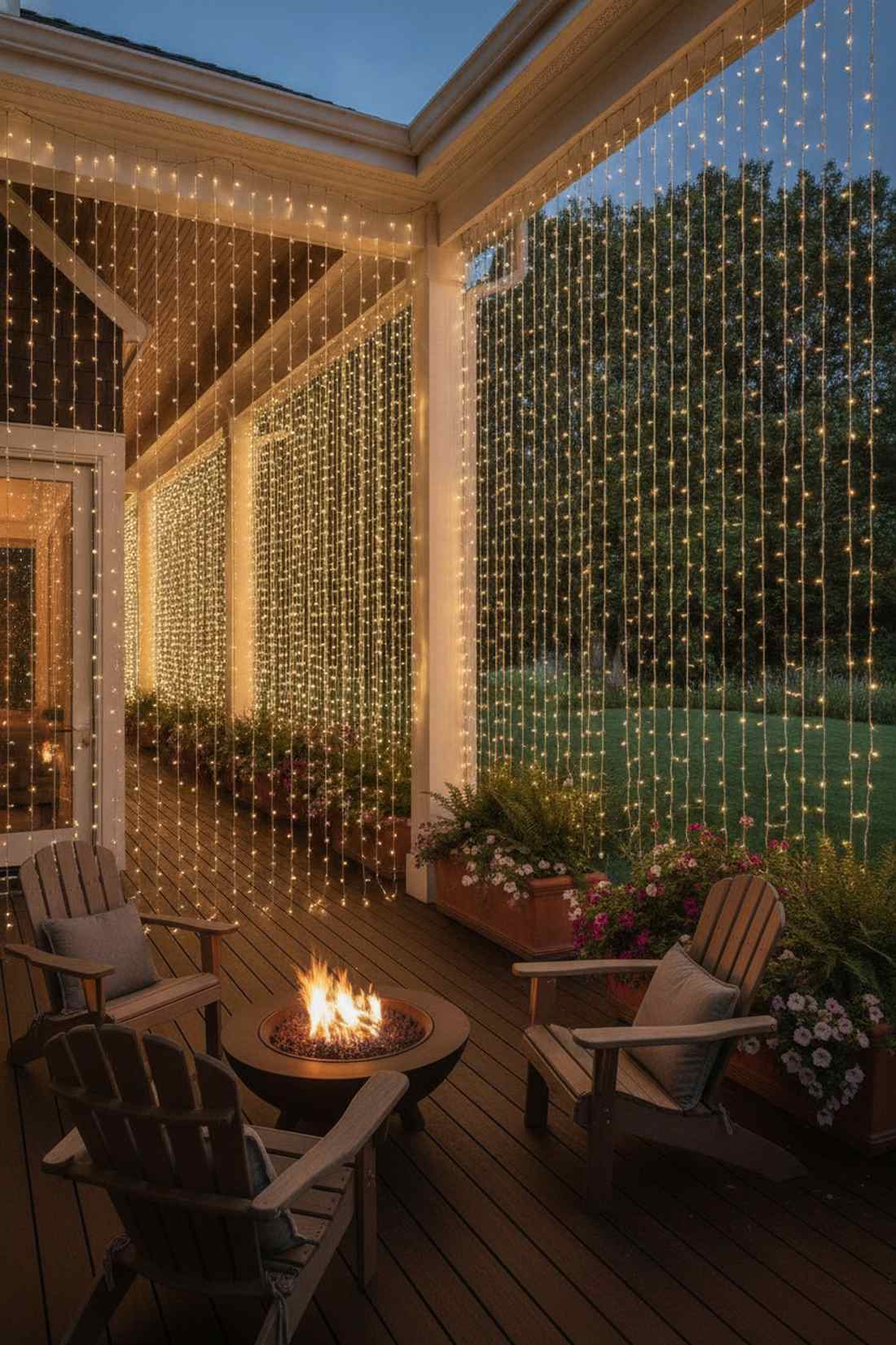 roof overhang curtain edge