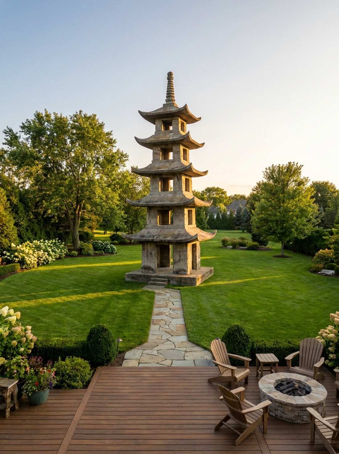 stone pagoda tower