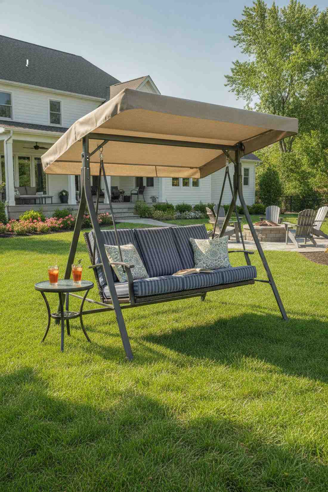 swing bench with canopy
