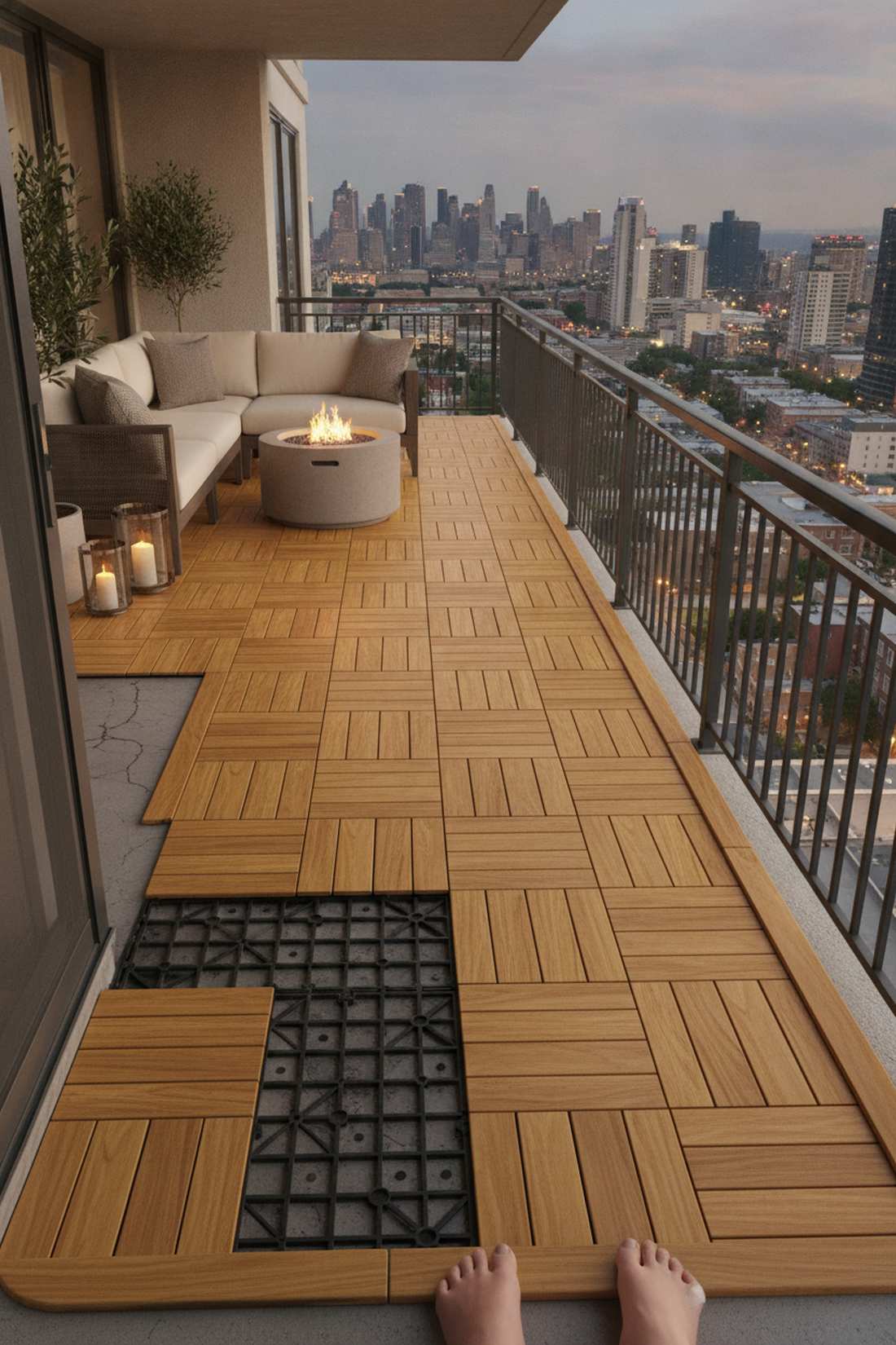 teak plank flooring