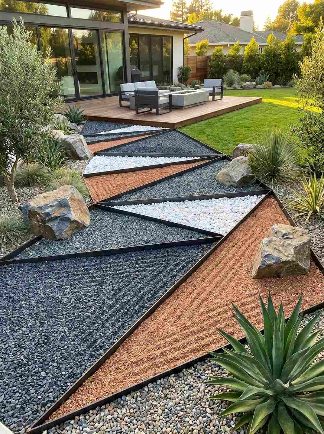 triangular wedge sections