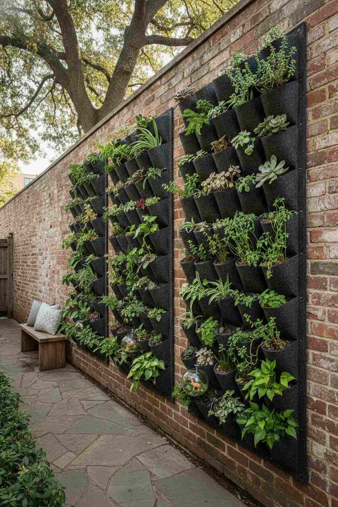 vertical pocket planters