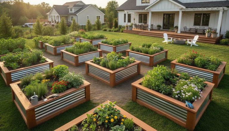 224 backyard garden raised beds vertical