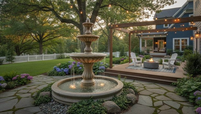 227 backyard garden fountain vertical
