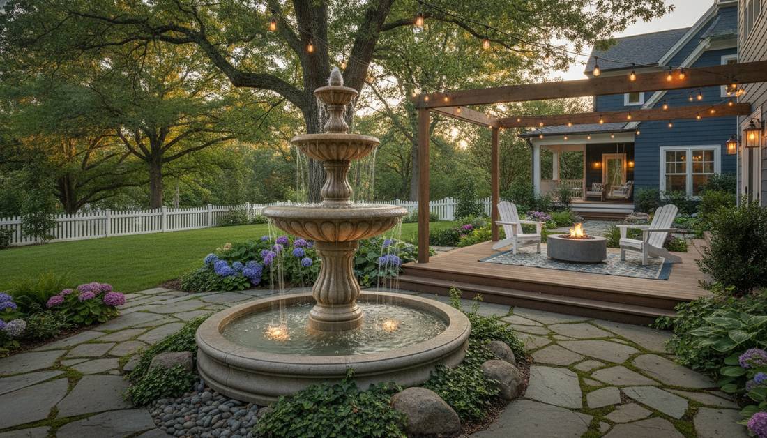 227 backyard garden fountain vertical