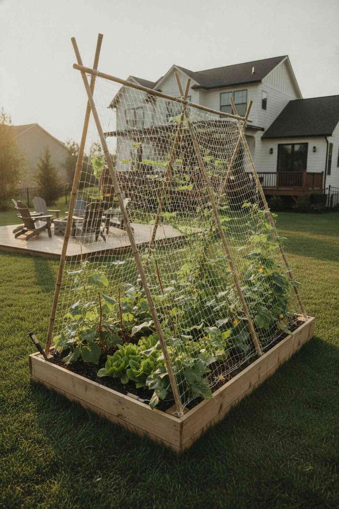 a frame trellis bed