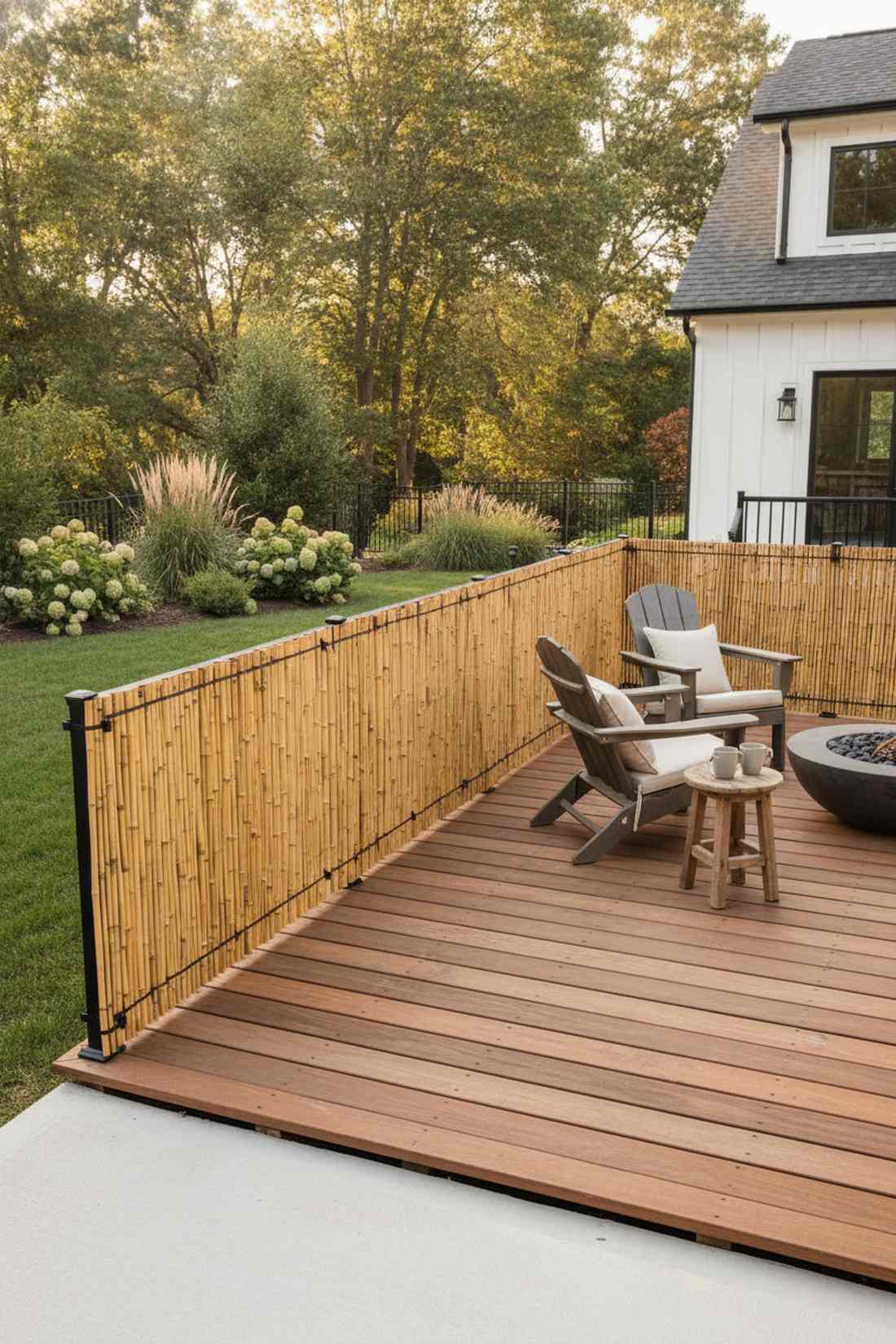 bamboo privacy screen panel