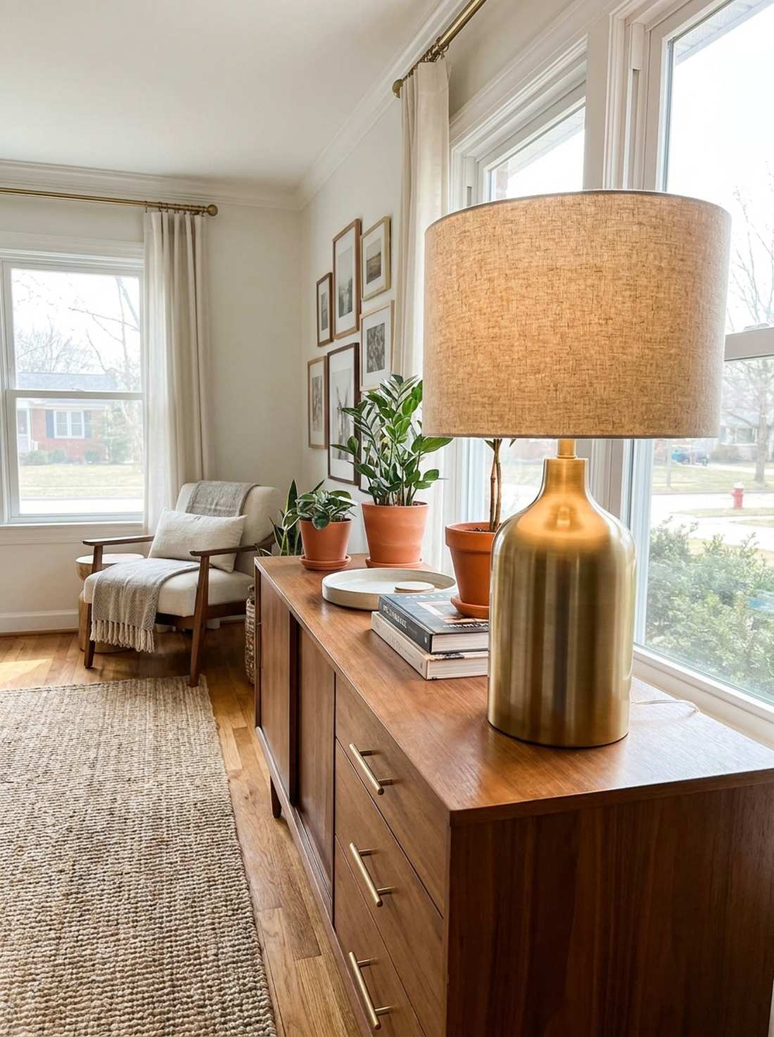 brass or copper table lamps