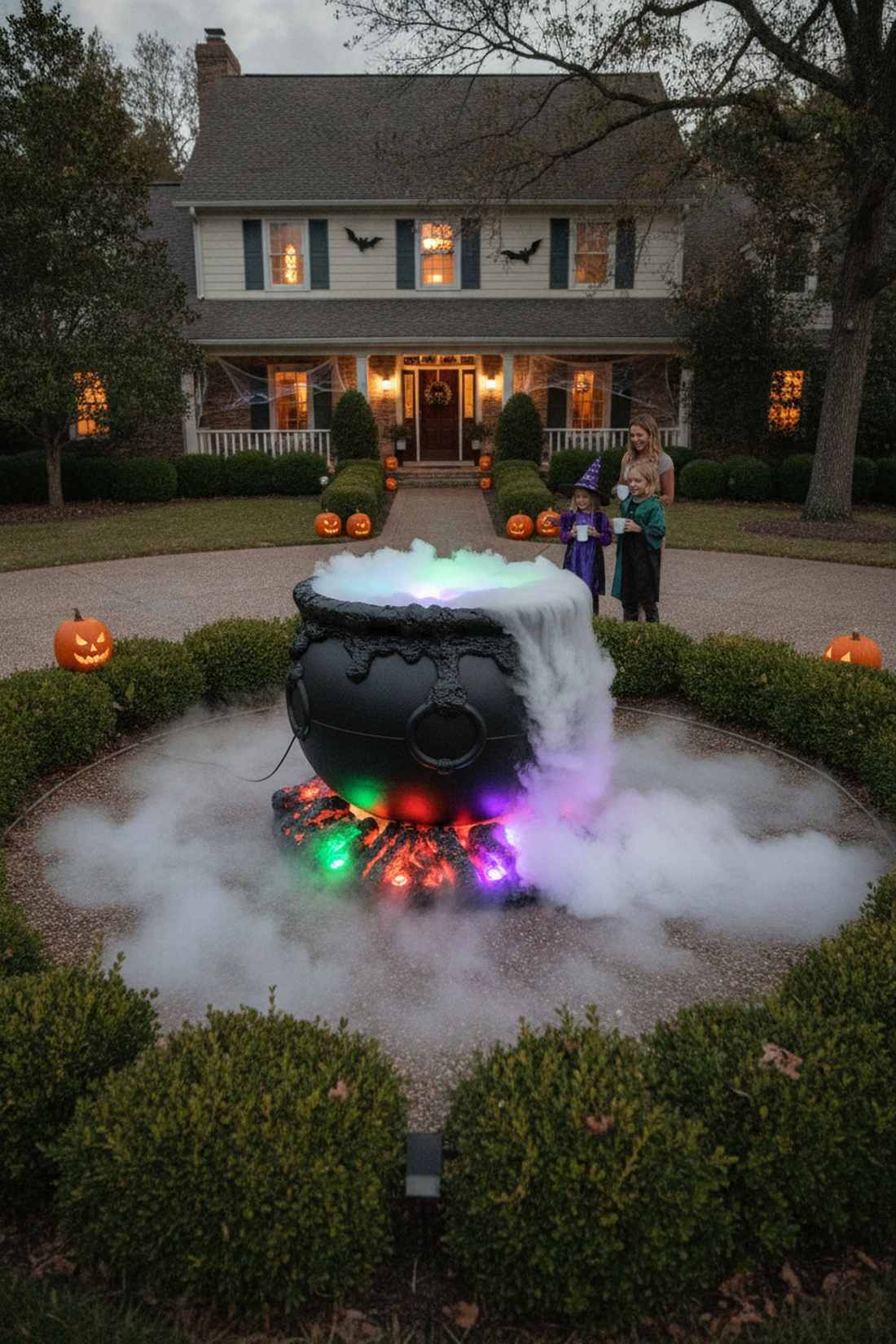 bubbling cauldron centerpiece