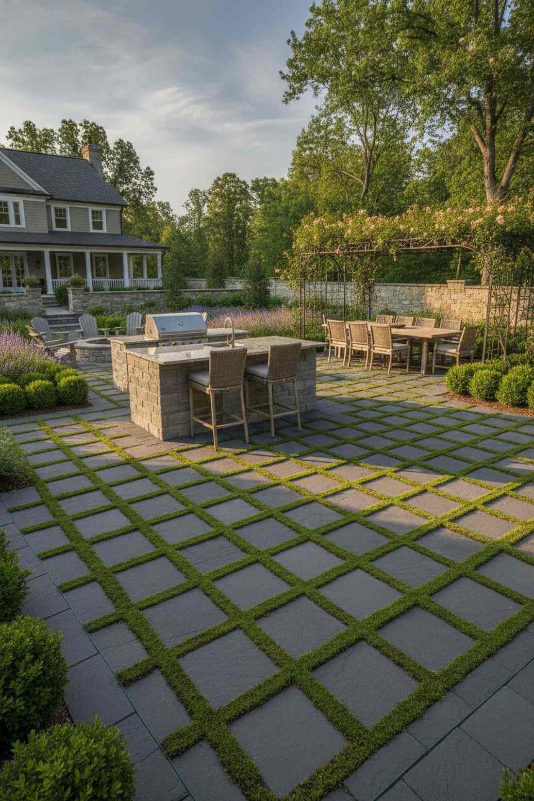 checkerboard square layout