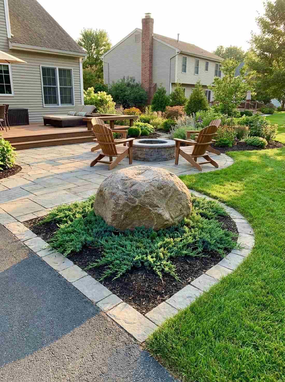 corner accent rock