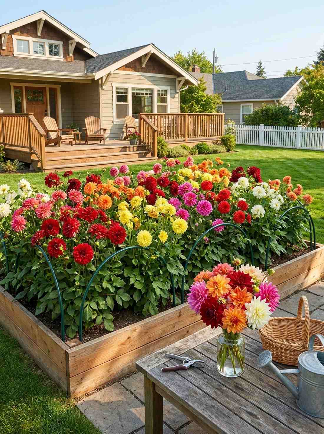 dahlia cutting garden