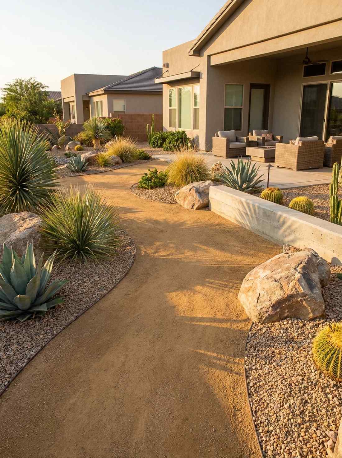 decomposed granite minimalist path