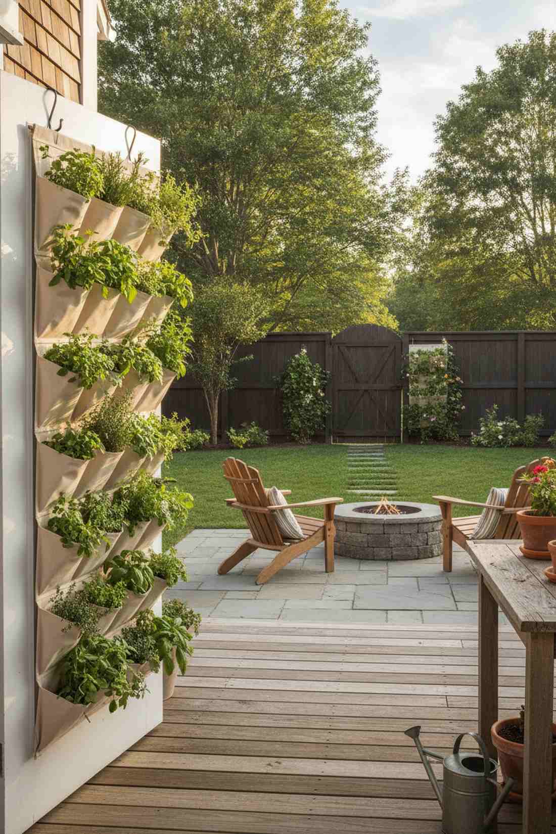 fabric pocket hanging garden
