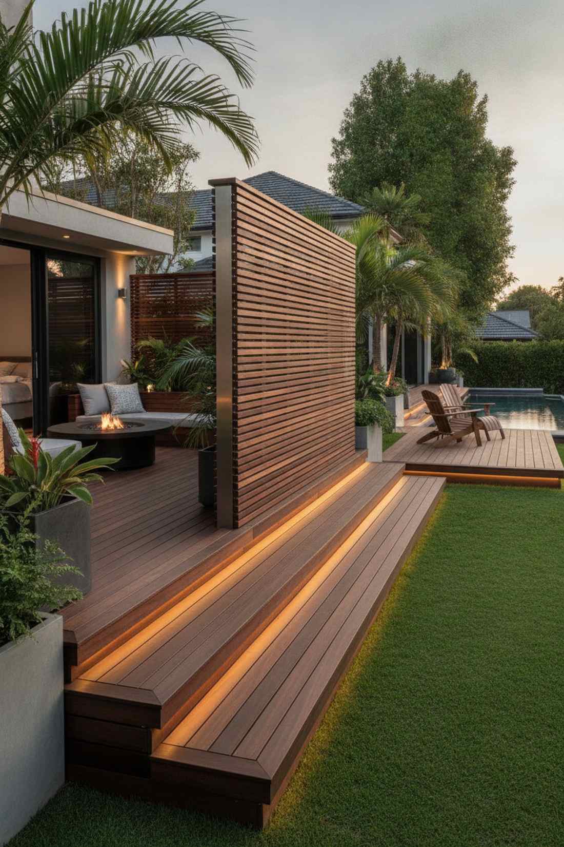 ipe wood horizontal screen