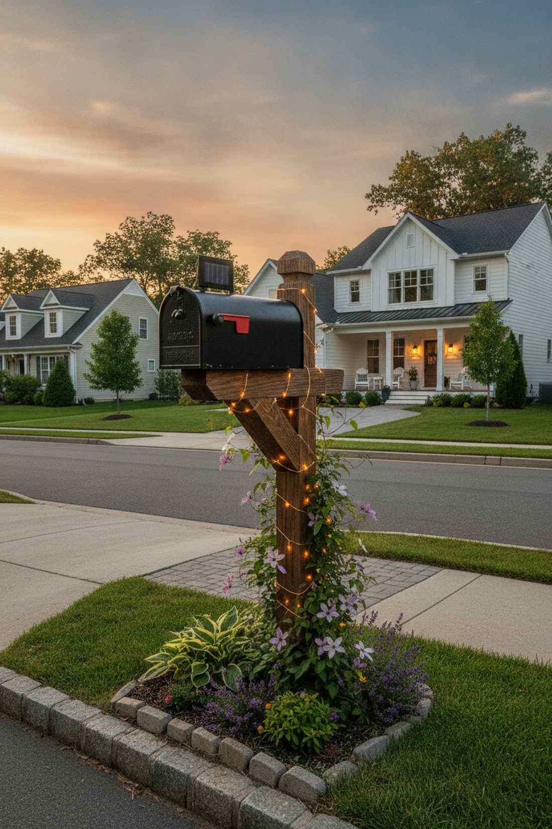 mailbox post greeting displays