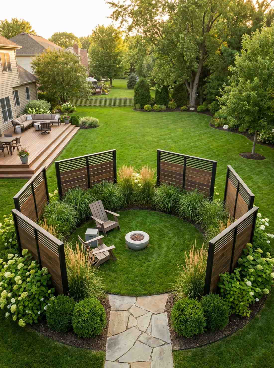 meditation lawn circle