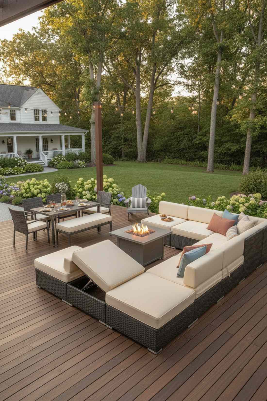 modular sectional with dining conversion