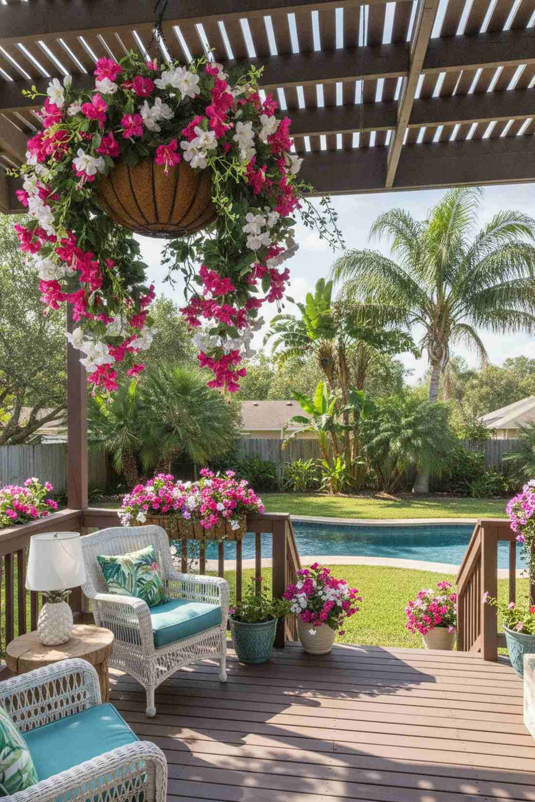 outdoor fuchsia artificial